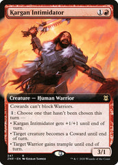 Kargan Intimidator (Extended Art) [Zendikar Rising] | Good Games Cannington