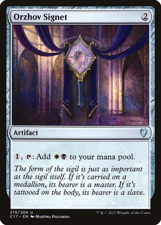 Orzhov Signet [Commander 2017] | Good Games Cannington