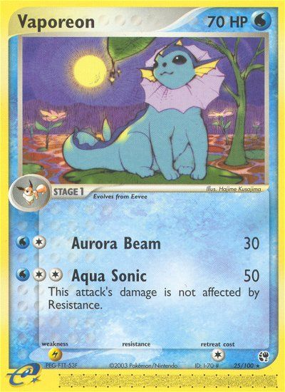 Vaporeon (25/100) [EX: Sandstorm] | Good Games Cannington