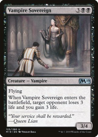 Vampire Sovereign [Core Set 2019] | Good Games Cannington