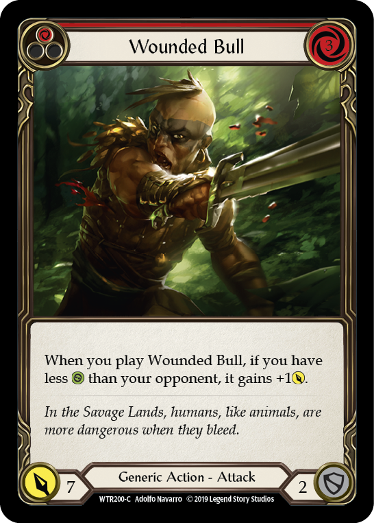 Wounded Bull (Red) [WTR200-C] Alpha Print Normal | Good Games Cannington