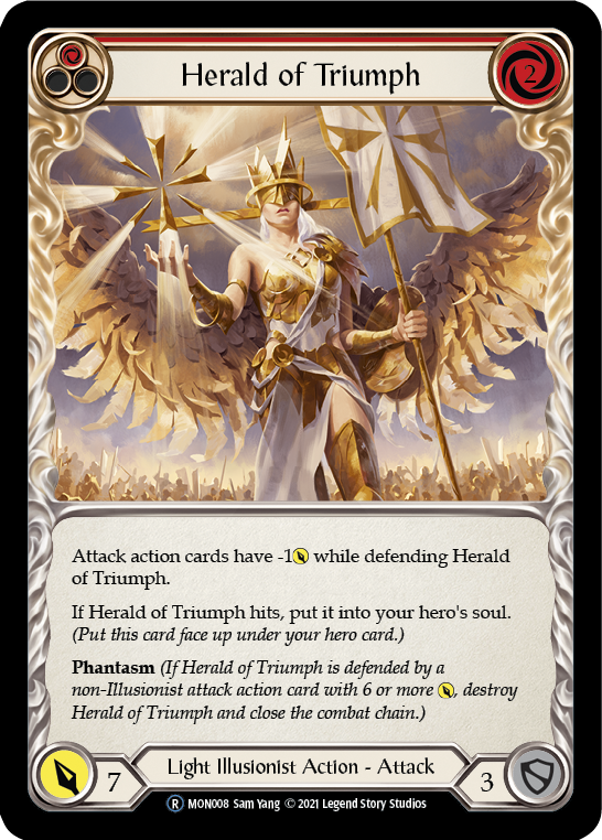 Herald of Triumph (Red) [U-MON008] Unlimited Normal | Good Games Cannington