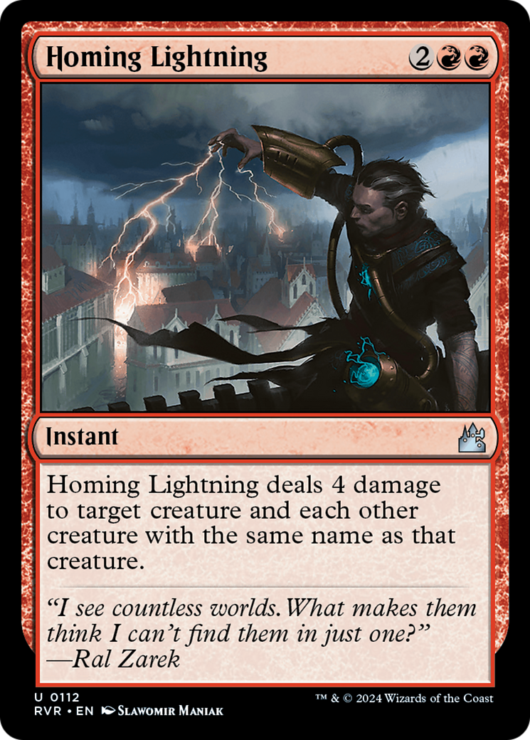 Homing Lightning [Ravnica Remastered] | Good Games Cannington