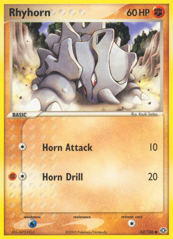 Rhyhorn (62/106) [EX: Emerald] | Good Games Cannington