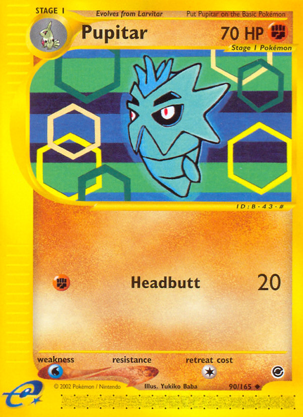 Pupitar (90/165) [Expedition: Base Set] | Good Games Cannington