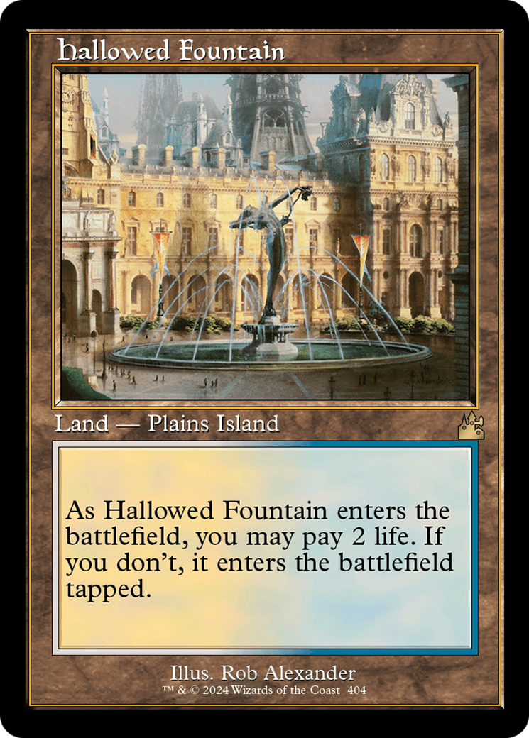 Hallowed Fountain (Retro) [Ravnica Remastered] | Good Games Cannington