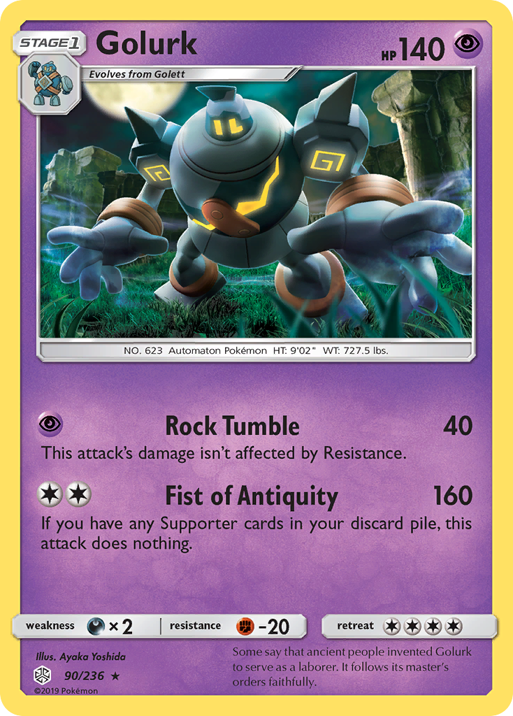 Golurk (90/236) [Sun & Moon: Cosmic Eclipse] | Good Games Cannington
