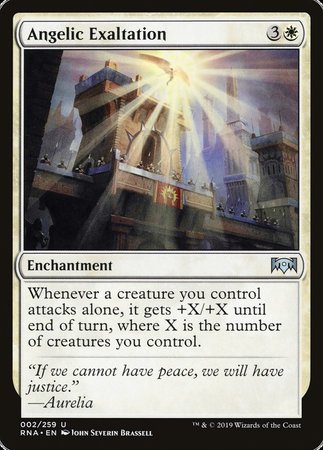 Angelic Exaltation [Ravnica Allegiance] | Good Games Cannington