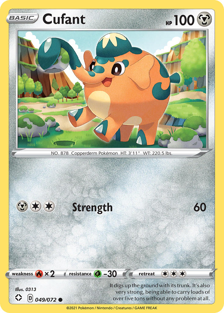 Cufant (049/072) [Sword & Shield: Shining Fates] | Good Games Cannington