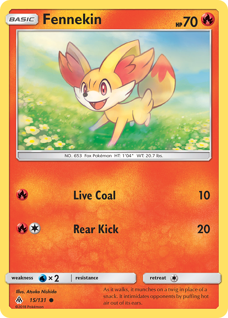 Fennekin (15/131) [Sun & Moon: Forbidden Light] | Good Games Cannington