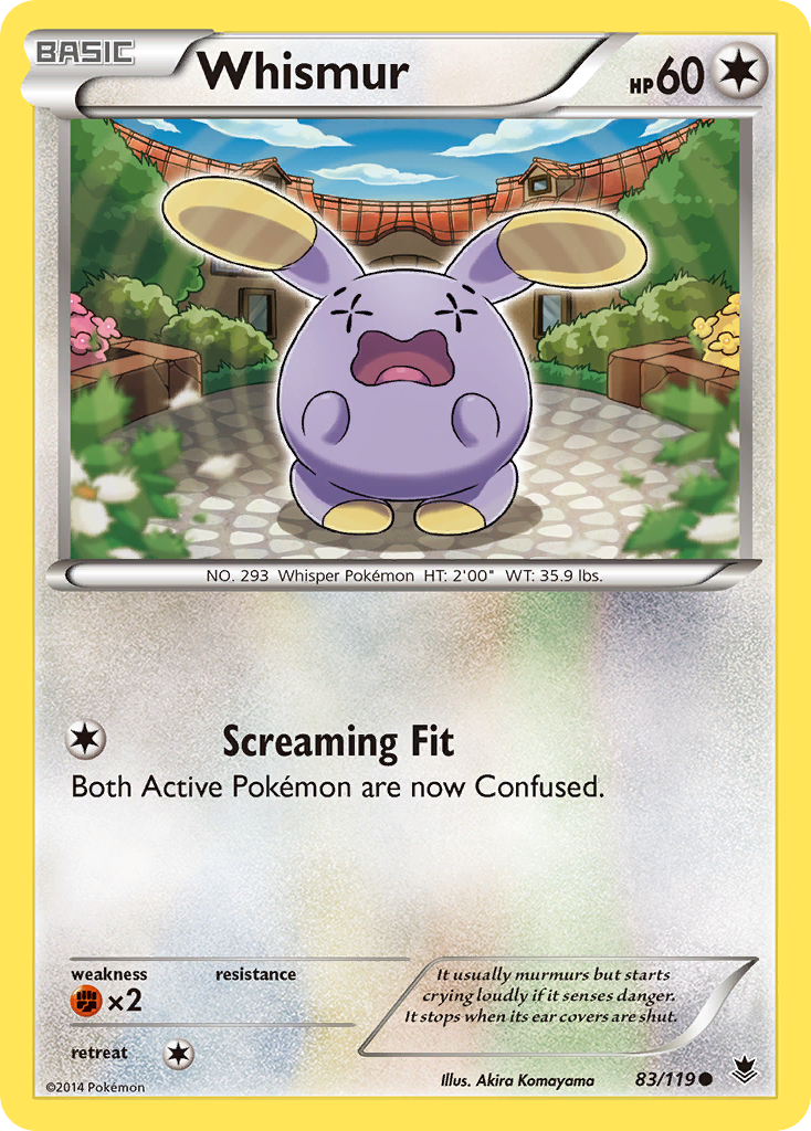 Whismur (83/119) [XY: Phantom Forces] | Good Games Cannington
