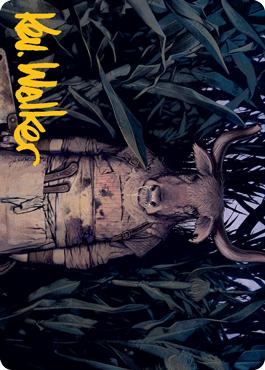 Fleshtaker Art Card (Gold-Stamped Signature) [Innistrad: Midnight Hunt Art Series] | Good Games Cannington