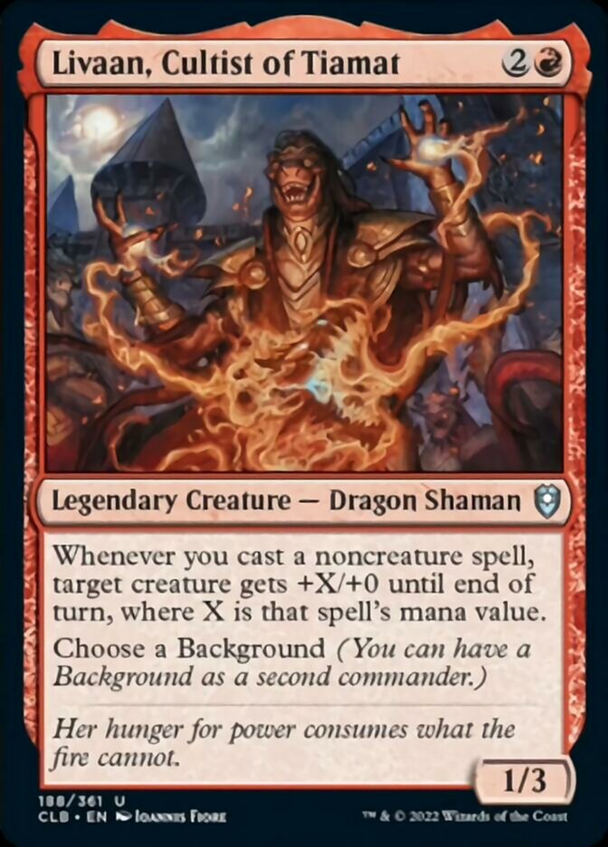 Livaan, Cultist of Tiamat [Commander Legends: Battle for Baldur's Gate] | Good Games Cannington