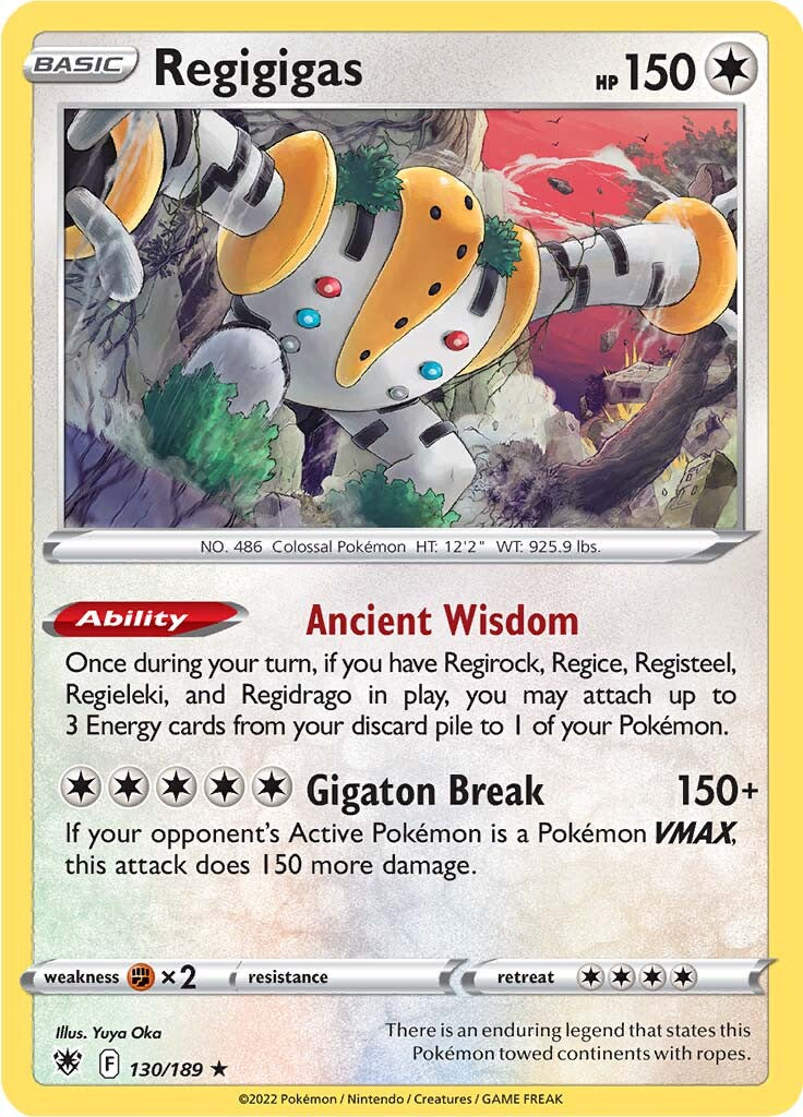 Regigigas (130/189) [Sword & Shield: Astral Radiance] | Good Games Cannington