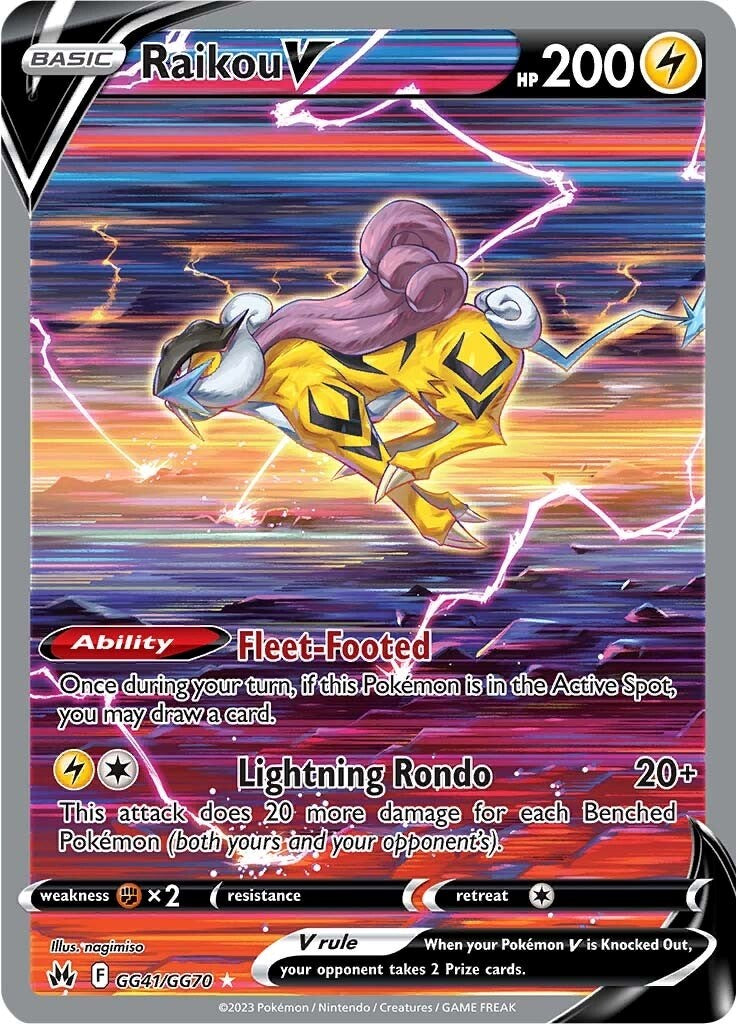 Raikou V (GG41/GG70) [Sword & Shield: Crown Zenith] | Good Games Cannington