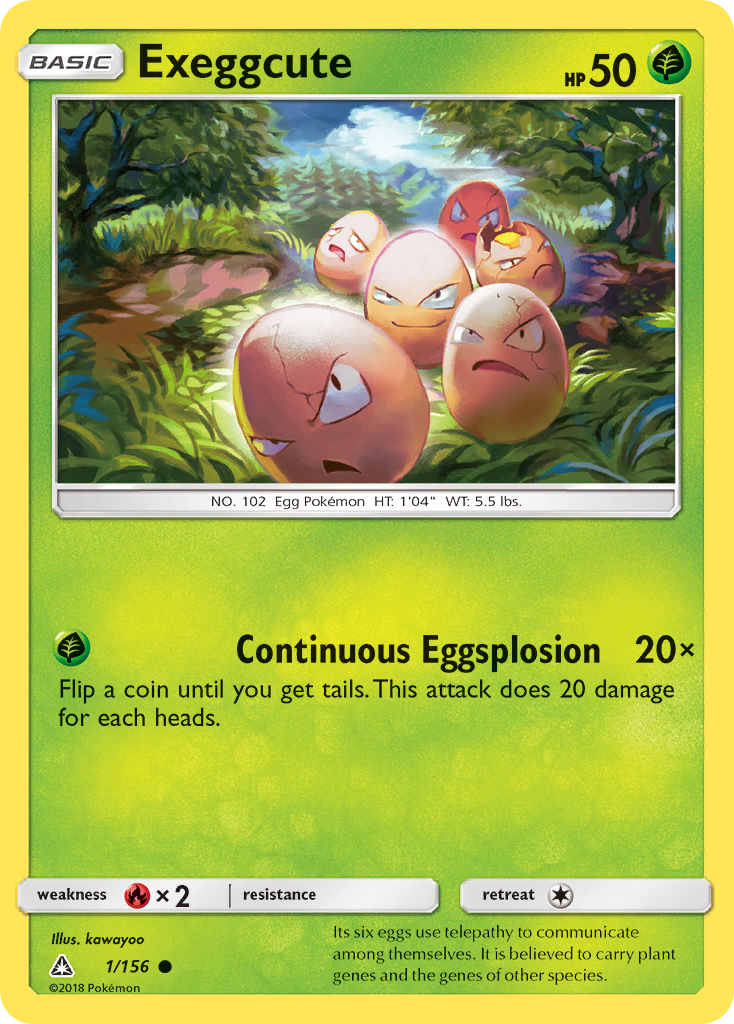 Exeggcute (1/156) [Sun & Moon: Ultra Prism] | Good Games Cannington