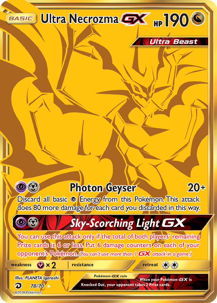 Ultra Necrozma GX (78/70) [Sun & Moon: Dragon Majesty] | Good Games Cannington