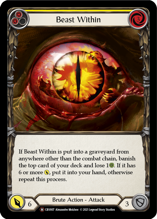 Beast Within [U-CRU007-RF] Unlimited Rainbow Foil | Good Games Cannington