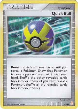 Quick Ball (10/11) [Diamond & Pearl: Trainer Kit - Lucario] | Good Games Cannington