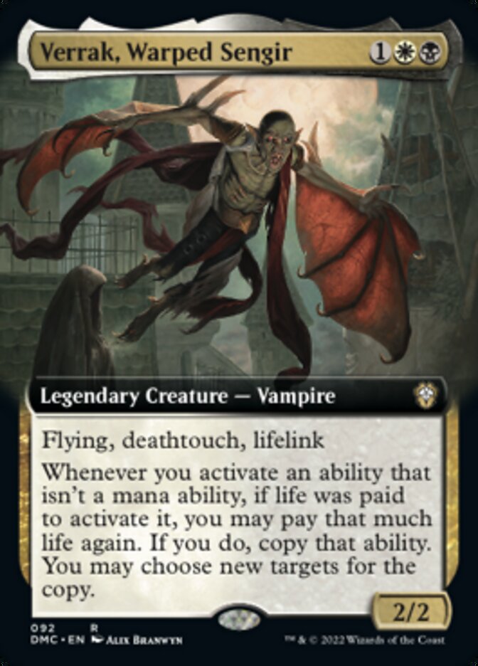 Verrak, Warped Sengir (Extended Art) [Dominaria United Commander] | Good Games Cannington