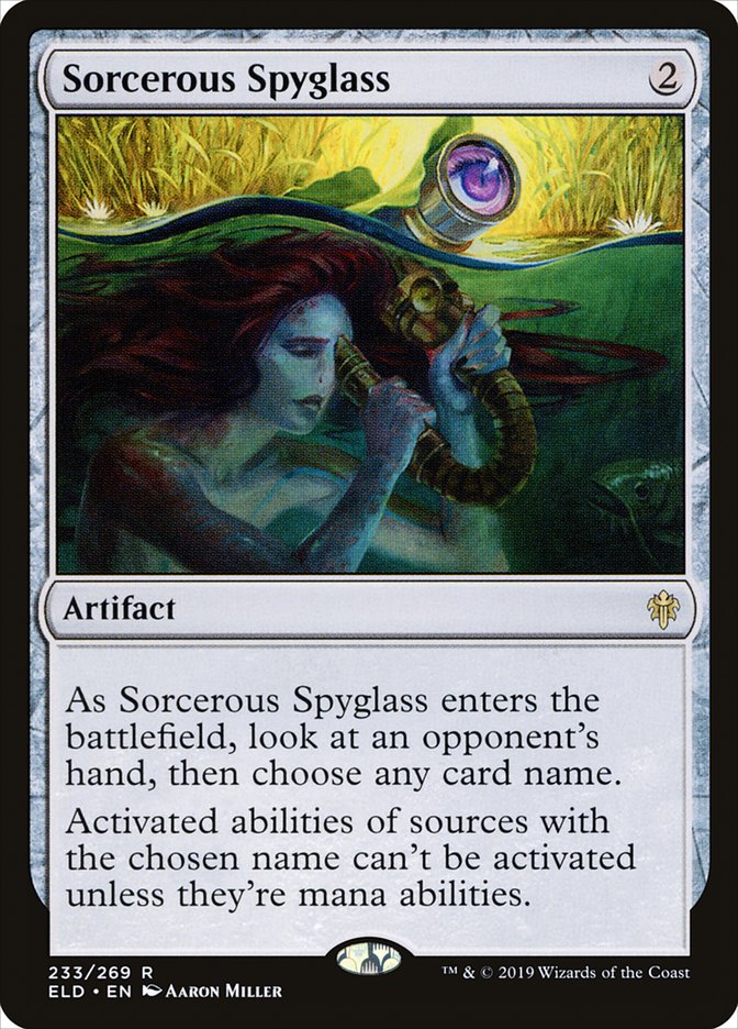 Sorcerous Spyglass [Throne of Eldraine] | Good Games Cannington