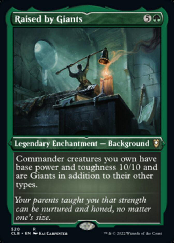 Raised by Giants (Foil Etched) [Commander Legends: Battle for Baldur's Gate] | Good Games Cannington