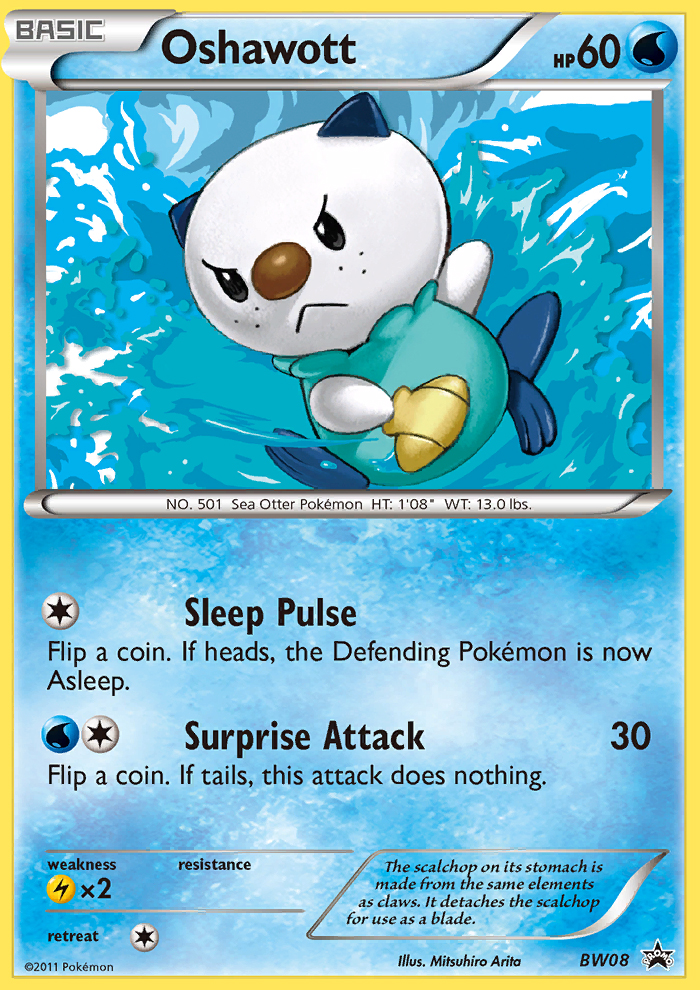 Oshawott (BW08) [Black & White: Black Star Promos] | Good Games Cannington