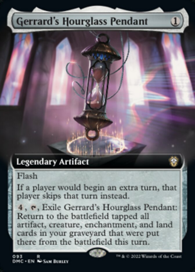 Gerrard's Hourglass Pendant (Extended Art) [Dominaria United Commander] | Good Games Cannington