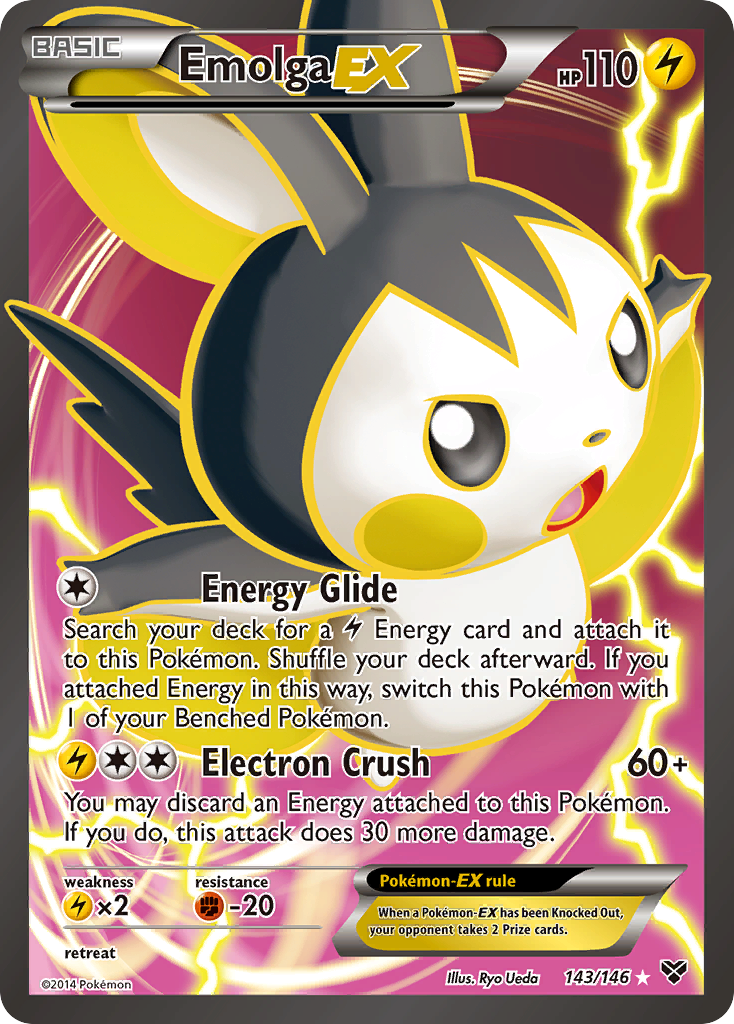 Emolga EX (143/146) [XY: Base Set] | Good Games Cannington