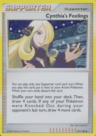 Cynthia's Feelings (131/146) (Cosmos Holofoil) [Diamond & Pearl: Legends Awakened] | Good Games Cannington