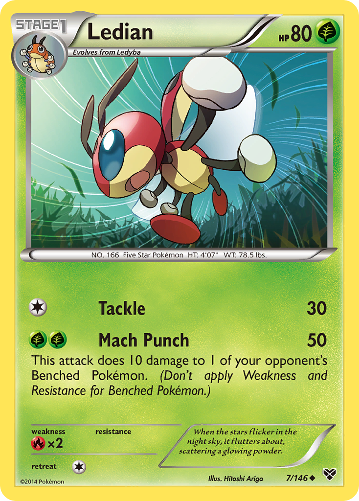 Ledian (7/146) [XY: Base Set] | Good Games Cannington