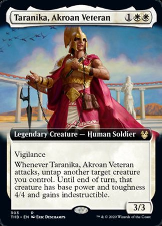 Taranika, Akroan Veteran (Extended Art) [Theros Beyond Death] | Good Games Cannington