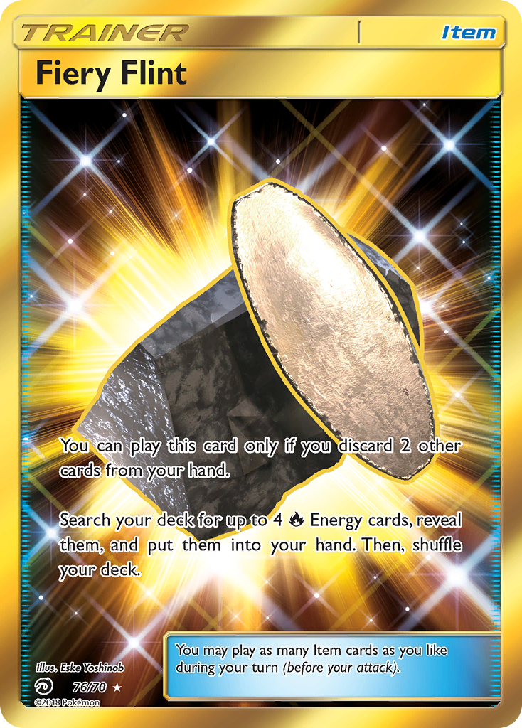 Fiery Flint (76/70) [Sun & Moon: Dragon Majesty] | Good Games Cannington