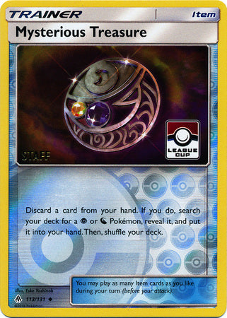 Mysterious Treasure (113/131) (League Promo Staff) [Sun & Moon: Forbidden Light] | Good Games Cannington
