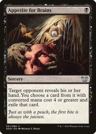 Appetite for Brains [Duel Decks: Blessed vs. Cursed] | Good Games Cannington