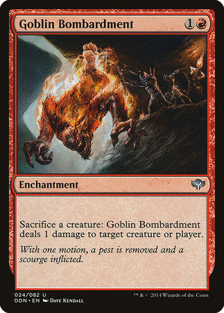 Goblin Bombardment [Duel Decks: Speed vs. Cunning] | Good Games Cannington