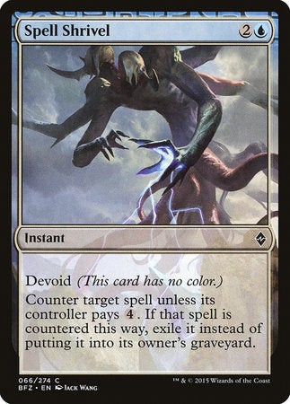 Spell Shrivel [Battle for Zendikar] | Good Games Cannington