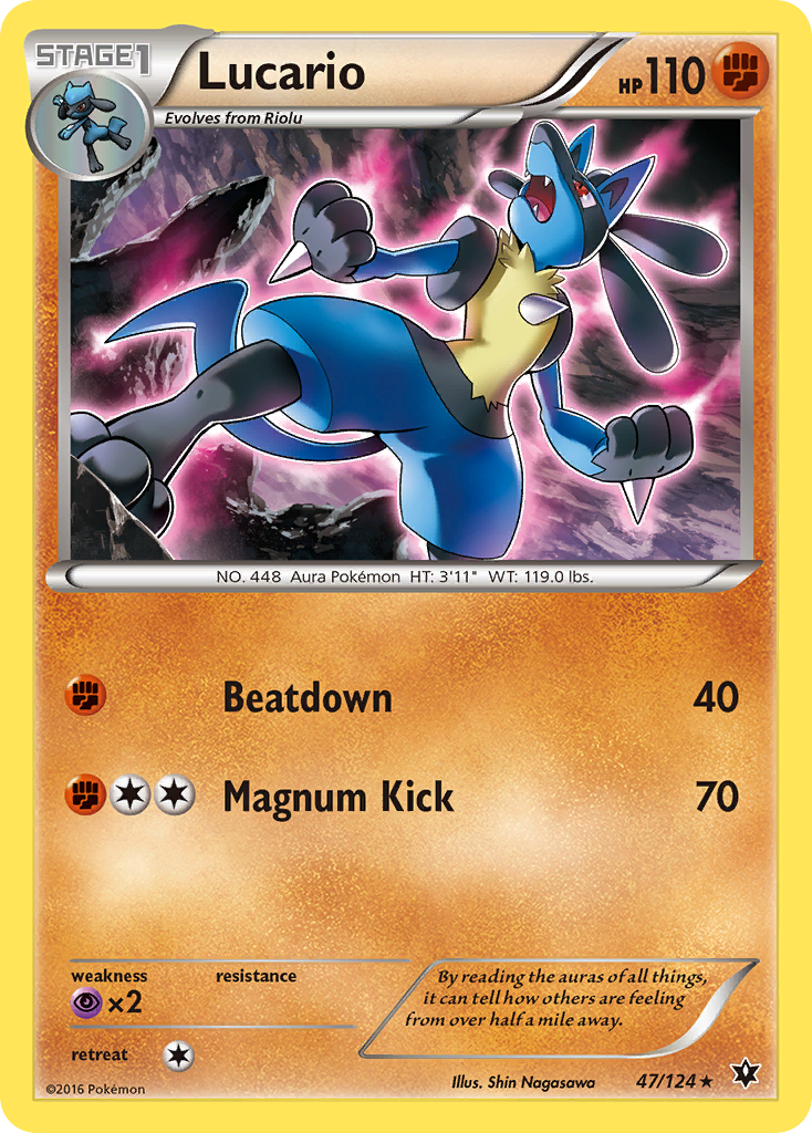 Lucario (47/124) [XY: Fates Collide] | Good Games Cannington
