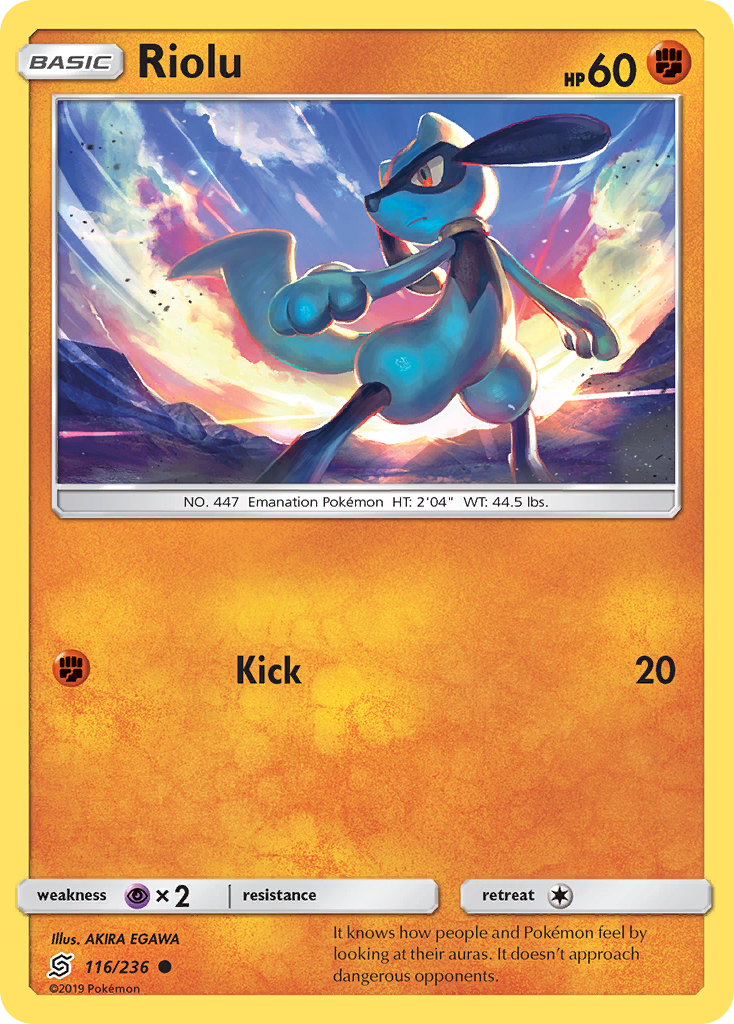 Riolu (116/236) [Sun & Moon: Unified Minds] | Good Games Cannington