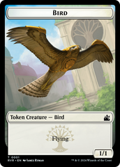 Bird // Soldier Double-Sided Token [Ravnica Remastered Tokens] | Good Games Cannington