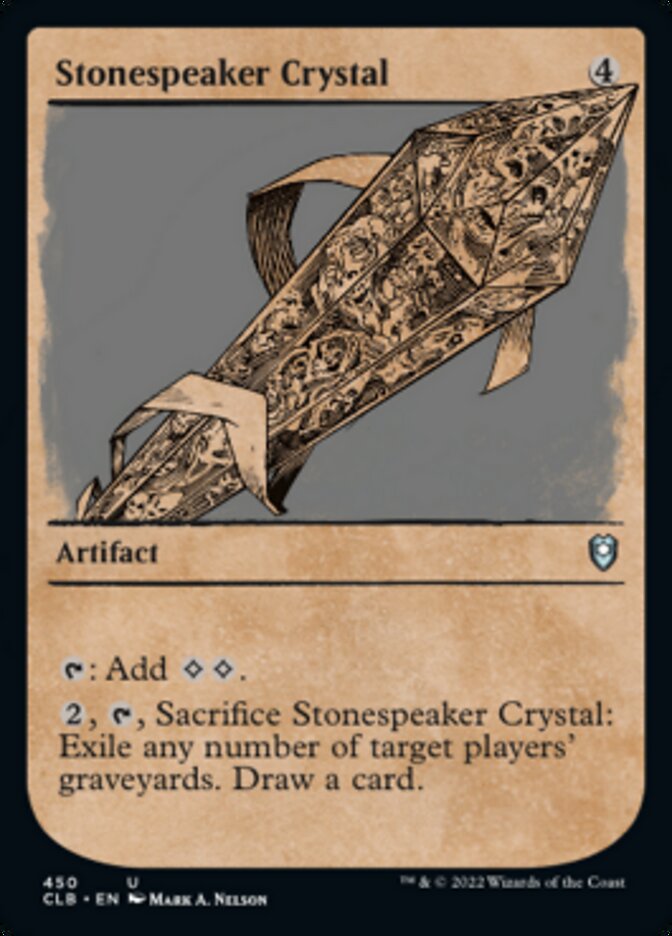 Stonespeaker Crystal (Showcase) [Commander Legends: Battle for Baldur's Gate] | Good Games Cannington