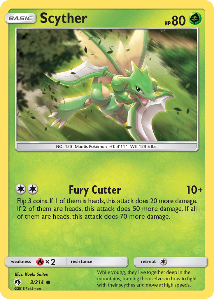 Scyther (3/214) [Sun & Moon: Lost Thunder] | Good Games Cannington