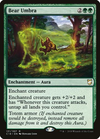 Bear Umbra [Commander 2018] | Good Games Cannington