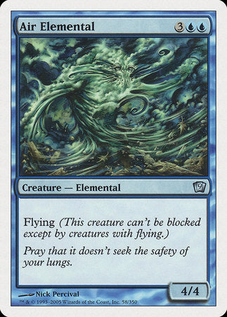 Air Elemental [Ninth Edition] | Good Games Cannington