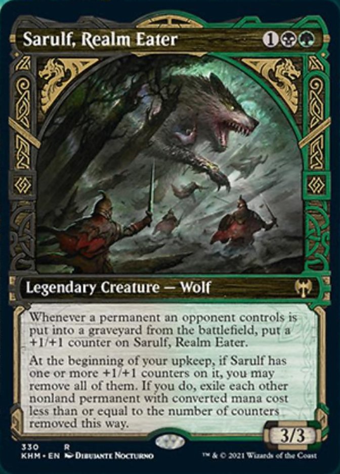 Sarulf, Realm Eater (Showcase) [Kaldheim] | Good Games Cannington