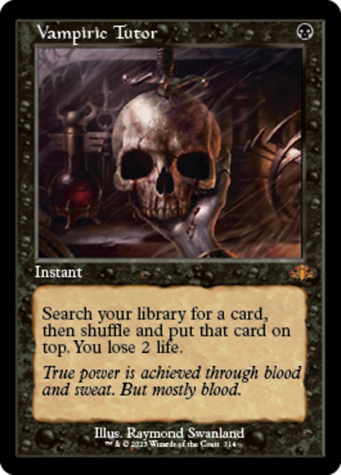 Vampiric Tutor (Retro) [Dominaria Remastered] | Good Games Cannington