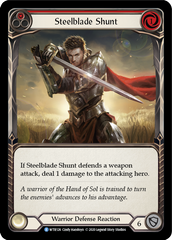 Steelblade Shunt (Red) [U-WTR126] (Welcome to Rathe Unlimited)  Unlimited Rainbow Foil | Good Games Cannington