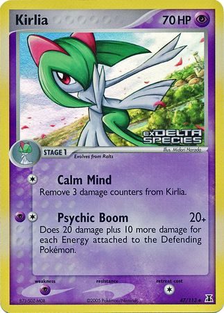 Kirlia (47/113) (Stamped) [EX: Delta Species] | Good Games Cannington