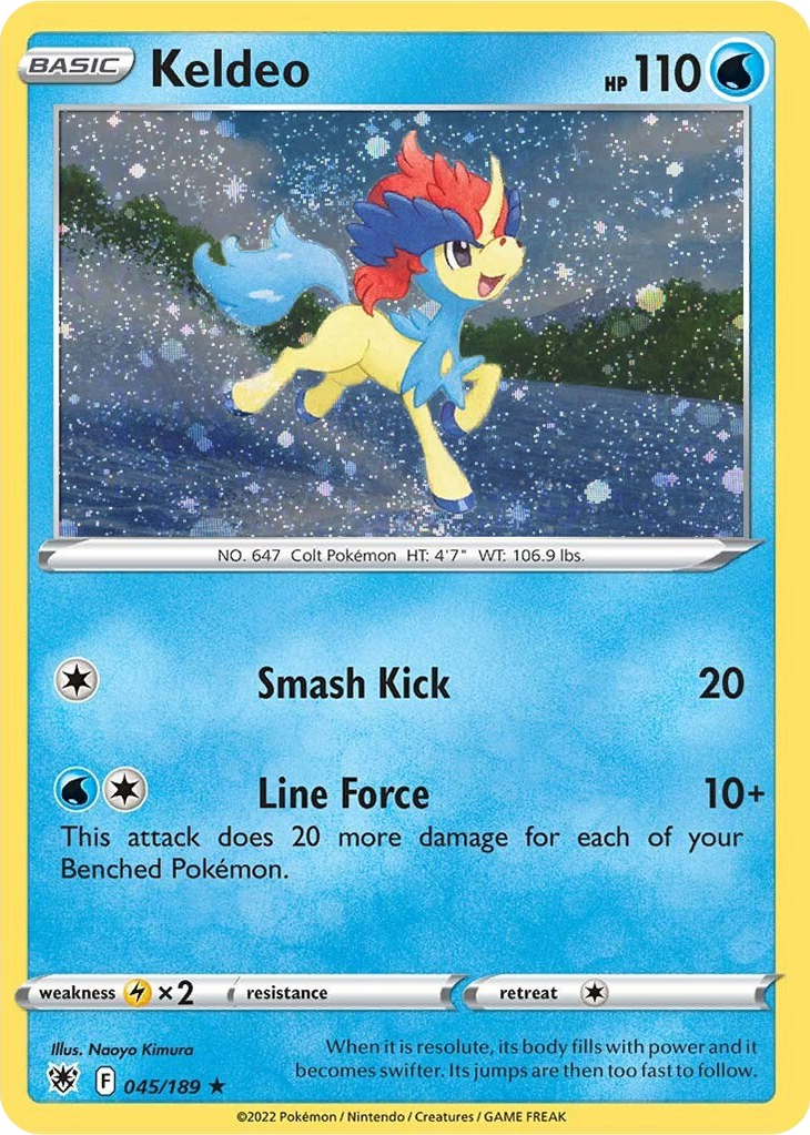 Keldeo (045/189) (Cosmos Holo) [Sword & Shield: Astral Radiance] | Good Games Cannington