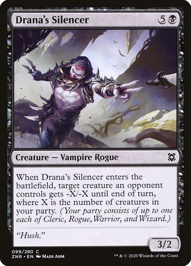 Drana's Silencer [Zendikar Rising] | Good Games Cannington